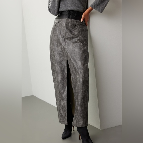 AFRM Easton Double Maxi Skirt 30 - Picture 4 of 14